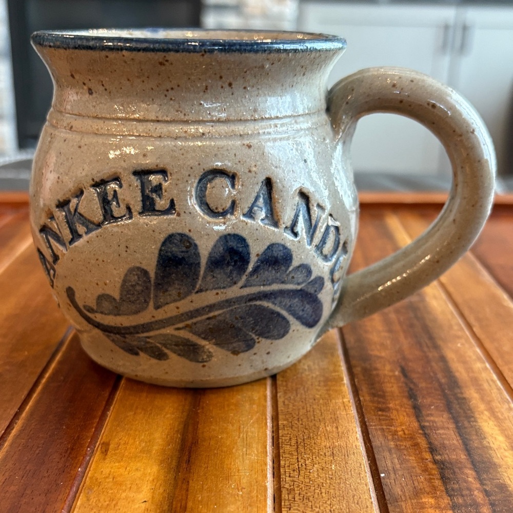 Westerwald Pottery Mug Yankee Candle SIGNED Hand Thrown Salt Glaze Stoneware